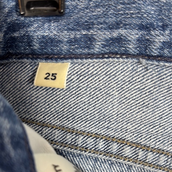 Citizens of Humanity Denim Jean 25 Liya High Rise Classic Fit Crop Distressed - Picture 7 of 8